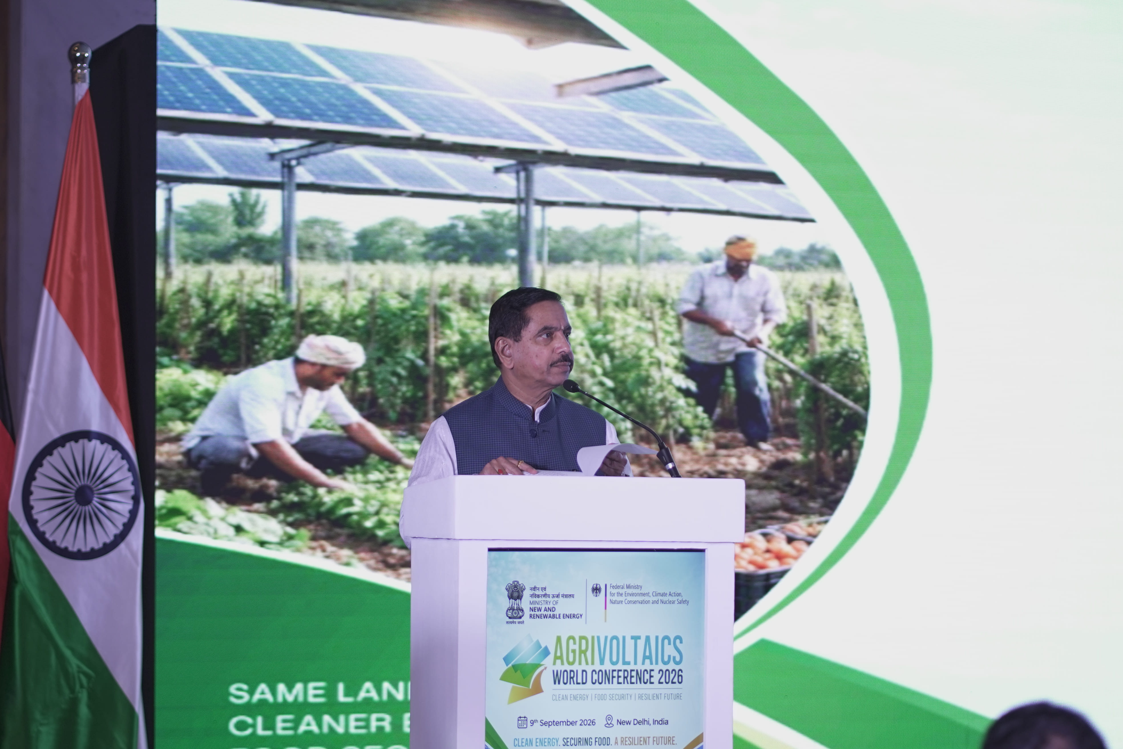 Agrivoltaics field