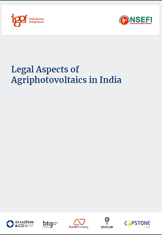 Legal Aspects of Agriphotovoltaics in India